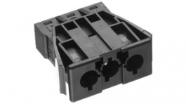 AC 166 GEKBU/ 3 BLACK, Panel mount socket Black Poles 3, Adels Contact