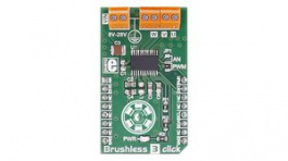 MIKROE-2766, Brushless 3 Click 3-Phase BLDC Motor Driver Module 28V, MikroElektronika