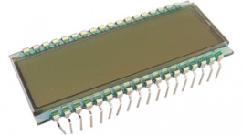 DE 301-RS-20/6,35 (5 Volt), 14-segment LCD 7.0 mm 1 x 8, Display Elektronik