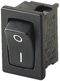 1808.6202, Rocker switch 1P 6 A 250 VAC, Marquardt