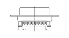 172704-0068, D-Sub Connector, Socket, DB-25, IDC, FCT