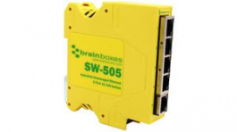 SW-505, Ethernet Switch, RJ45 Ports 5, 100Mbps, Unmanaged, BRAINBOXES