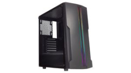 19104339, Performance C X5 RGB PC Case, 2x 2.5" / 3.5", 4x 2.5", 2x USB 3.0, Audio In/Out, Black, Xilence