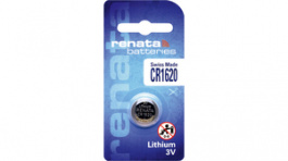 CR1620.SC, Button cell battery,&nbsp;&nbsp;Lithium Manganese Dioxide, 3 V, 68 mAh, Renata