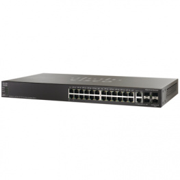 SG500-28P-K9-G5, Switch 26x 10/100/1000 (24x PoE) 4x SFP 19", Cisco Systems