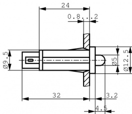 1.69.525.009/0000, LED Indicator green 24...28 VDC, RAFI