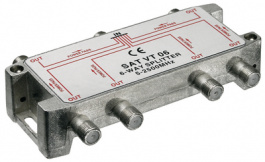 67004, Splitter 6-way 5...2450 MHz 14.0 dB, Wentronic