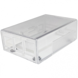 CBRPP-CLR, Raspberry Pi B+ Enclosure crystal-clear 89.4 x 62.4 x 32 mm Polystyrene, CamdenBoss