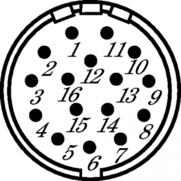 7410 0 16 040, Appliance socket 16-pin 16P, Hummel