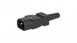 9009.0211, Cable Device Plug, Inlet, Type E, 10A, \x1a10mm, Schurter