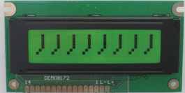 DEM 08172 SYH-PY, ЖК-точечная матрица 10.75 mm 1 x 8, Display Elektronik