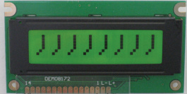 DEM 08172 SYH-PY, Dot matrix LCD display 10.75 mm 1 x 8, Display Elektronik