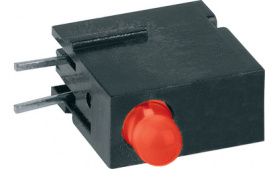 1801.2033, LED; в корпусе; красный; 2,8мм; Кол-во диод: 1; 2мА; 60°; 1,2?4мкд, Mentor