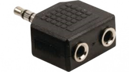 VLAB22945B, Audio Adapter, 1 x Jack Plug Stereo 3.5 mm, 3.5 mm, Valueline