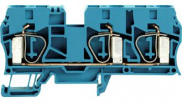 1767700000, feed thru terminal, tension clamp, 3 poles, 57a, 10mm2, Weidmuller