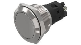 82-6552.2000, Pushbutton Switch, 1CO, Maintained Function, Silver, EAO