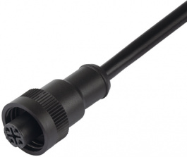 79-0236-20-07, Cable socket 6+PEP, Binder