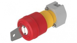 704.066.2A, Emergency Stop Switch Actuator, Red / Yellow, IP65, Latching Function, EAO 04 Se, EAO