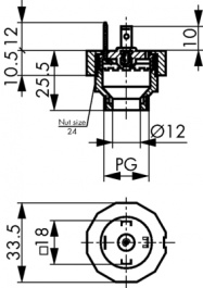 GSP 313 PG13,5, Appliance plug Construction form A Male, Hirschmann