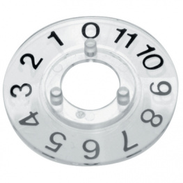 46-15010, Disk 15 mm transparent, RITEL