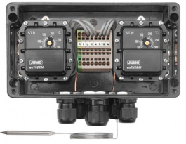 60.003.369, Double surface-mounted thermostat STW/STB, JUMO