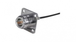25 N-50-2-10/133 NE, RF Connector, N-Type, Brass, Socket, Straight, 50Ohm, Crimp Terminal, Huber+Suhner