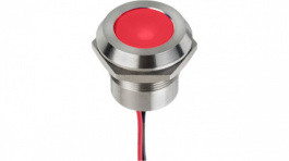 Q22Y5SXXR12E, LED Indicator Red 12 VDC, APEM