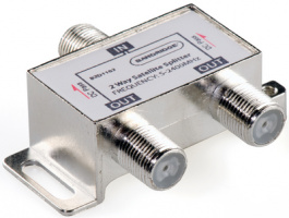 BZD1102, 2-way satellite splitter F-connector socket - 2 x F-connector sockets f - f, Bandridge