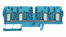 7904300000, Feed-through Terminal Block, Tension Clamp, 4 Poles, 32A, 4mm\x1a, Blue, Weidmuller