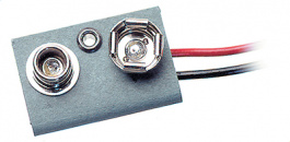 Battery connection 6LR61/ 9 V, Battery connection 9V, Keystone