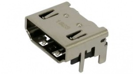 208658-1001, Right Angle HDMI Connector, Female, 19 Poles, Molex