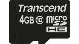 TS4GUSDC10, MicroSD Memory Card 4 GB, 20 MB/s, 20 MB/s, Transcend