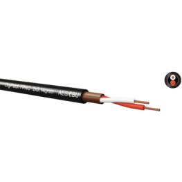 DIGIPATCH FRNC 2X0,14 MM2, Audio cable 2x0.14 mm2 black, Kabeltronik