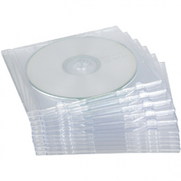 9833801, Empty CD sleeves 10pieces,transparent, Fellowes