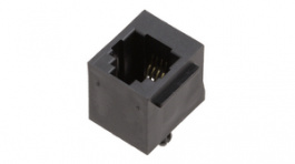 RJJU-64-1410-E1V-088, Гнездо; RJ11; PIN:4; Кат:5; Конфиг.выводов:6p4c; THT; прямой, Encitech Connectors