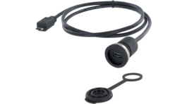 1310-1013-04, Кабель / адаптер; вилка micro USB B, гнездо USB B micro; IP65, Encitech Connectors