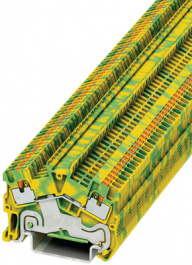 3214563, PTS 1,5/S-PE ground modular terminal block yellow / green 0.14...1.5 mm2, Phoenix Contact