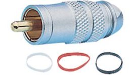 RND 205-01350, RCA Connector, Plug, Cable Mount, White/Black/Red, RND Connect