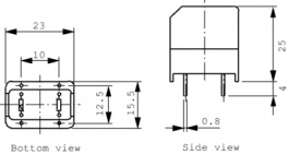 RN214-3/02, Inductor, radial 2 mH (2x) 3 A (2x), Schaffner