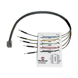 AC162069, Breadboard Cable for MPLAB Programmers and Debuggers, RJ11, Microchip