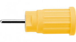 SEPB 6449 NI / GE, Laboratory socket diam. 4 mm Yellow CAT III, Schutzinger