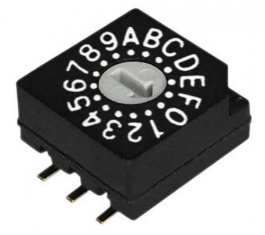 RND 210-00100, PCB coding switch HEX 3+3, RND Components