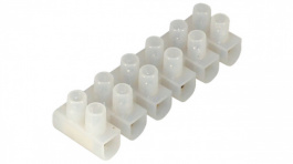 05.0000609, Light terminal block, 6-pole white 0.5. . .4.0 mm\x1a, Gelia