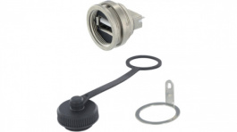 1310-0003-01, Гнездо; USB A; 1310; на панель, гайка сзади; пайка; с заглушкой, Encitech Connectors