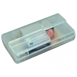 8013-000.01, Dimmer with slider, 230 VAC, Transparent, interBAR