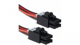 45133-0610, UltraFit Cable Assembly, 6 Poles, Black, 1m, Molex