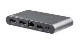 DK30C2DAGPD, USB-C Docking Station DisplayPort/RJ45/USB-A/USB-C, StarTech