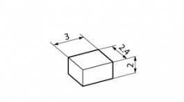 AT4137C, Switch Cap 2.4 mm 3 mm 2 mm, NKK Switches (NIKKAI, Nihon)