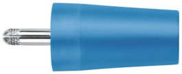 SURB 2112 NI / BL, Адаптер; "банан" 4мм; 32А; синий; 40,4мм; никелированные, Schutzinger