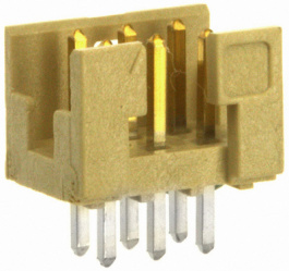 98414-G06-06ULF, Pin header, Minitek 2x3-pin 6P, FCI (Amphenol FCI, AFCI))